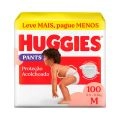 Fralda Descartável Huggies Pants Proteção Acolchoada M 100 Unidades