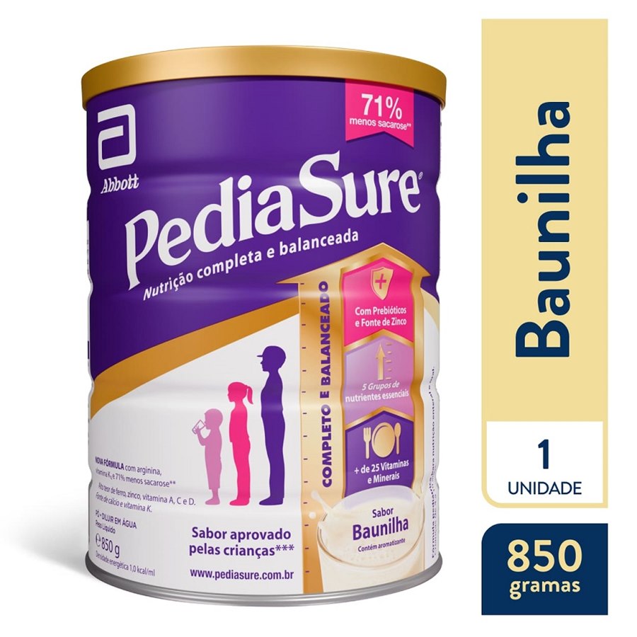 large-638906040479094169-796225_3 Pediasure Sabor Baunilha 850g - Imagem 1