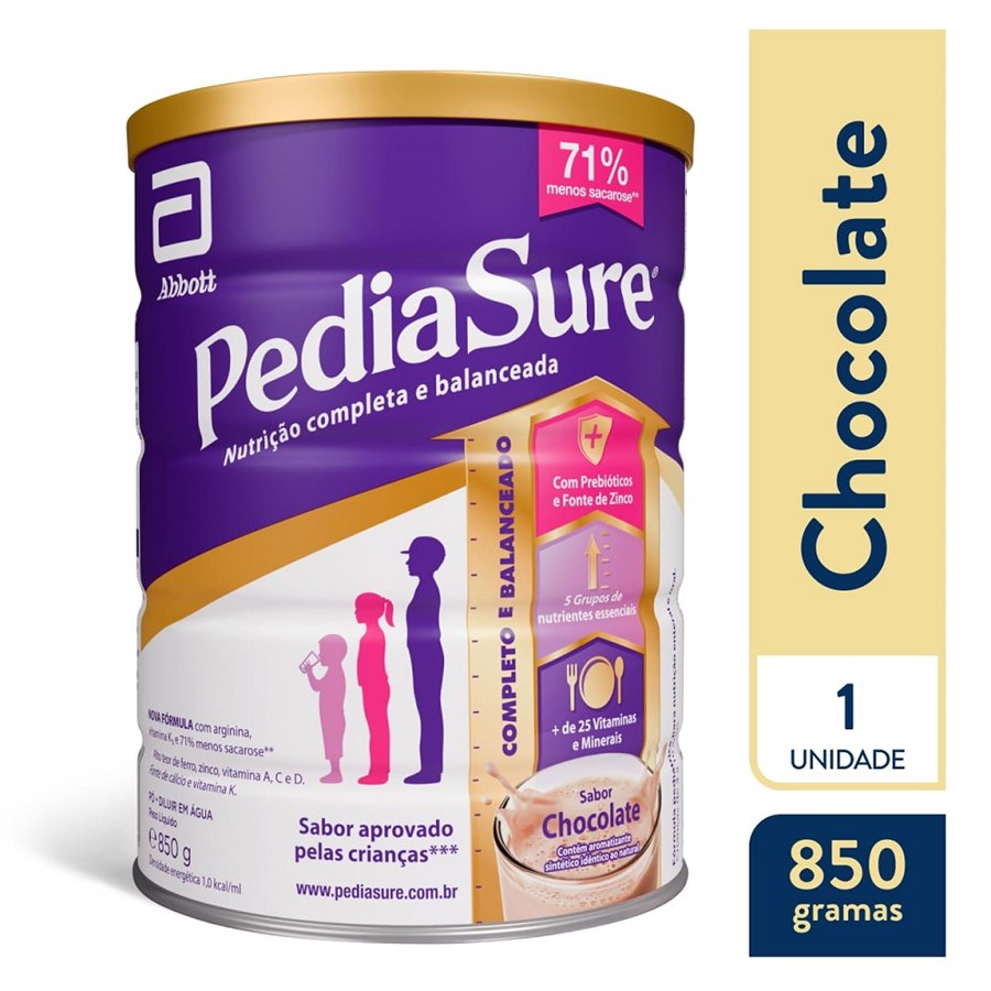 large-638906042038850611-802955_3 Pediasure Sabor Chocolate 850g - Imagem 1